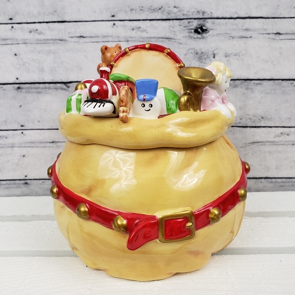 Hallmark Other - Hallmark | Ceramic Santa Bag Cookie Candy Jar